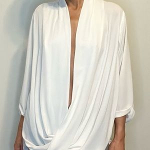 Long sleeve | Cream | Cowl neck | Relax fit | size S